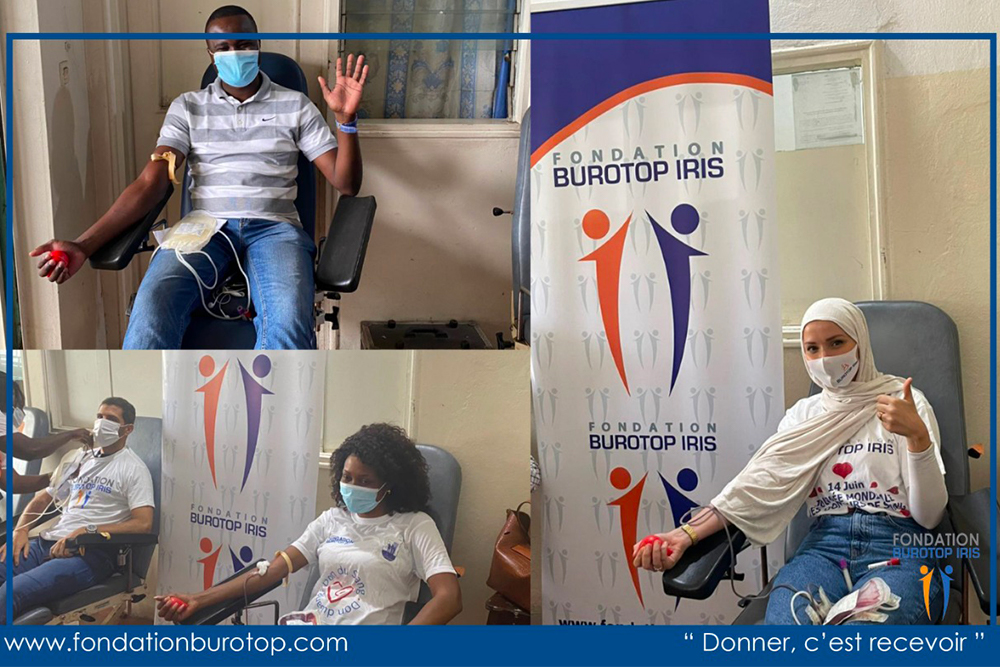 Collecte de sang organisée par la Fondation BUROTOP IRIS